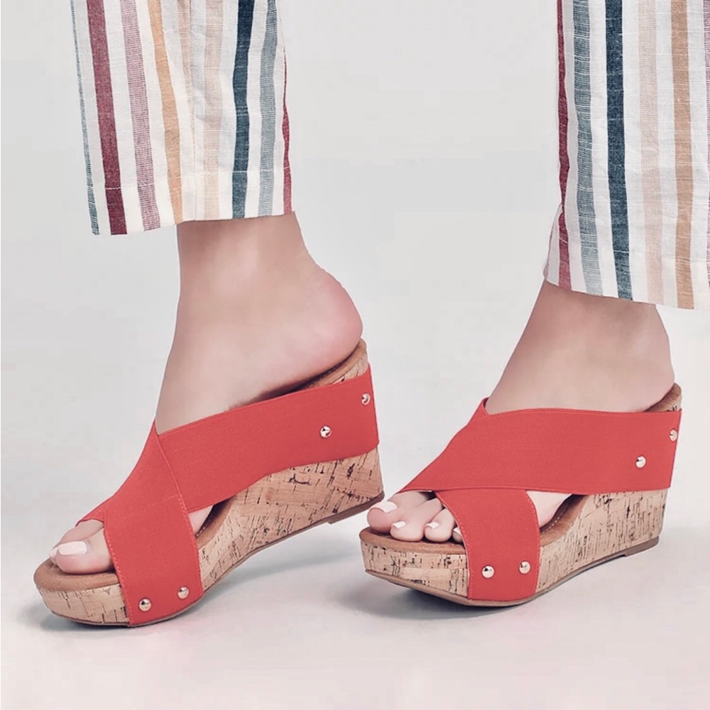 Montego Bay Club Coral Wedge Sandals